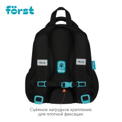 Ранец F?rst F-Top облегченный "Play the game" 36*28*15см, 2 отделения, 2 кармана, анатомическая спинка - фото 2