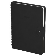 Ежедневник недатированный, А5, 136л., кожзам, Berlingo "Diary", черный