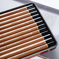 Набор карандашей ч/г Koh-I-Noor "1512" 12шт., 8B-2H, металл. пенал, с неокрашенным корпусом Набор карандашей ч/г Koh-I-Noor "1512" 12шт., 8B-2H, металл. пенал, с неокрашенным корпусом - фото 8