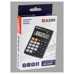Калькулятор настольный Eleven SDC-022SR, 10 разрядов, двойное питание, 88*127*23мм, черный Калькулятор настольный Eleven SDC-022SR, 10 разрядов, двойное питание, 88*127*23мм, черный - фото 7