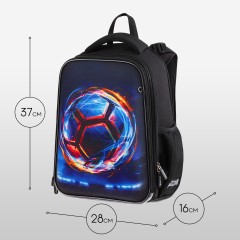 Ранец Berlingo Expert "Cyber Football" 37*28*16см, 2 отделения, 2 кармана, анатомическая спинка Ранец Berlingo Expert "Cyber Football" 37*28*16см, 2 отделения, 2 кармана, анатомическая спинка - фото 8