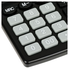 Калькулятор настольный Eleven SDC-812NR, 12 разрядов, двойное питание, 127*105*21мм, черный Калькулятор настольный Eleven SDC-812NR, 12 разрядов, двойное питание, 127*105*21мм, черный - фото 3