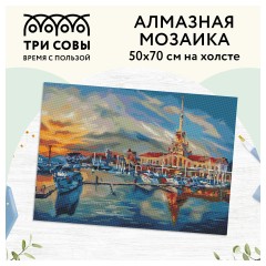 Алмазная мозаика ТРИ СОВЫ "Сочи", 50*70см, холст, картонная коробка с пластиковой ручкой Алмазная мозаика ТРИ СОВЫ "Сочи", 50*70см, холст, картонная коробка с пластиковой ручкой - фото 2
