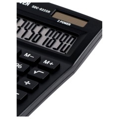 Калькулятор настольный Eleven SDC-022SR, 10 разрядов, двойное питание, 88*127*23мм, черный Калькулятор настольный Eleven SDC-022SR, 10 разрядов, двойное питание, 88*127*23мм, черный - фото 5