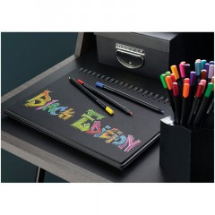 Карандаши цветные Faber-Castell "Black Edition", 24цв., трехгран., черное дерево, заточен., картон. Карандаши цветные Faber-Castell "Black Edition", 24цв., трехгран., черное дерево, заточен., картон. - фото 6