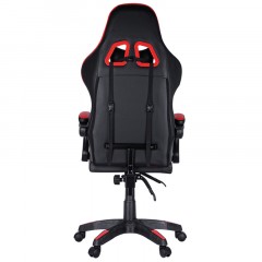 Кресло игровое Helmi HL-G05 "Effect", экокожа черная/красная, 2 подушки - фото 4