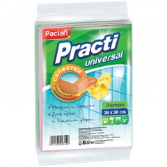 Салфетки универсальные, 38х38 см, КОМПЛЕКТ 3 шт., 110 г/м2, вискоза, PACLAN "Practi Universal", 410018 Салфетки универсальные, 38х38 см, КОМПЛЕКТ 3 шт., 110 г/м2, вискоза, PACLAN "Practi Universal", 410018 - фото 2