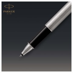 Ручка-роллер Parker "Sonnet Stainless Steel CT" черная, 0,8мм, подарочная упаковка - фото 4