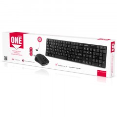 Комплект беспроводной клавиатура + мышь Smartbuy ONE 229352AG, USB, черный Комплект беспроводной клавиатура + мышь Smartbuy ONE 229352AG, USB, черный - фото 2