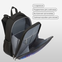 Ранец Berlingo Expert "Cyber Football" 37*28*16см, 2 отделения, 2 кармана, анатомическая спинка Ранец Berlingo Expert "Cyber Football" 37*28*16см, 2 отделения, 2 кармана, анатомическая спинка - фото 5