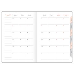 Ежедневник датированный 2026г., А5, 176л., твердый переплет, BG "Vesper Index. Brown", коричневый, блок с индексной вырубкой - фото 5