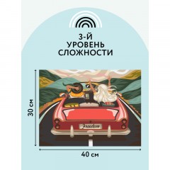 Картина по номерам на холсте ТРИ СОВЫ "В лето на кабриолете", 30*40, с акриловыми красками и кистями Картина по номерам на холсте ТРИ СОВЫ "В лето на кабриолете", 30*40, с акриловыми красками и кистями - фото 3