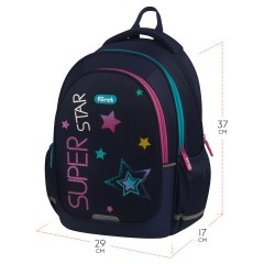 Рюкзак F?rst F-Cute "Super star" 37*29*17см, 3 отделения, 2 кармана, анатомическая спинка Рюкзак F?rst F-Cute "Super star" 37*29*17см, 3 отделения, 2 кармана, анатомическая спинка - фото 2