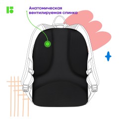 Рюкзак Berlingo U4 "City style" 41*29,5*13см, 2 отделения, 3 кармана, эргономичная спинка Рюкзак Berlingo U4 "City style" 41*29,5*13см, 2 отделения, 3 кармана, эргономичная спинка - фото 8