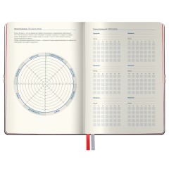 Ежедневник недатированный, А5, 136л., кожзам, Berlingo "Casual", с резинкой, черный, красный срез - фото 3