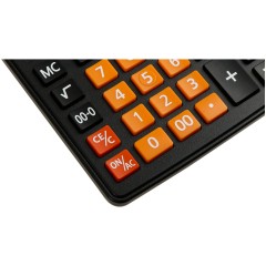 Калькулятор настольный Eleven Business Line CDB1201-BK/OR, 12 разрядов, двойное питание, 155*205*35мм, черный/оранжевый Калькулятор настольный Eleven Business Line CDB1201-BK/OR, 12 разрядов, двойное питание, 155*205*35мм, черный/оранжевый - фото 5