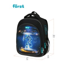 Ранец F?rst F-LIGHT "Neo future" 37*28*16см, 2 отделения, 2 кармана, анатомическая спинка - фото 3