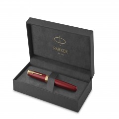 Ручка перьевая Parker "Sonnet Intense Red Lacquer GT" черная, 0,8мм, подарочная упаковка Ручка перьевая Parker "Sonnet Intense Red Lacquer GT" черная, 0,8мм, подарочная упаковка - фото 2