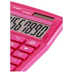 Калькулятор настольный Eleven SDC-810NR-PK, 10 разрядов, двойное питание, 127*105*21мм, розовый Калькулятор настольный Eleven SDC-810NR-PK, 10 разрядов, двойное питание, 127*105*21мм, розовый - фото 5