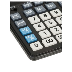 Калькулятор настольный Eleven Business Line CDB1601-BK, 16 разрядов, двойное питание, 155*205*35мм, черный Калькулятор настольный Eleven Business Line CDB1601-BK, 16 разрядов, двойное питание, 155*205*35мм, черный - фото 6