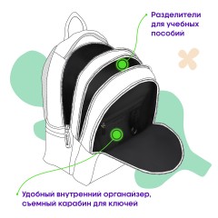 Рюкзак Berlingo Modern "Follow your heart" 38*30*18см, 3 отделения, 2 кармана, эргономичная спинка Рюкзак Berlingo Modern "Follow your heart" 38*30*18см, 3 отделения, 2 кармана, эргономичная спинка - фото 6
