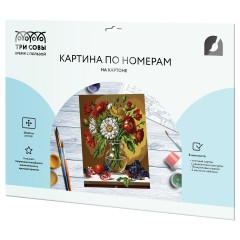 Картина по номерам на картоне ТРИ СОВЫ "Осенний букет", 30*40, с акриловыми красками и кистями Картина по номерам на картоне ТРИ СОВЫ "Осенний букет", 30*40, с акриловыми красками и кистями - фото 2