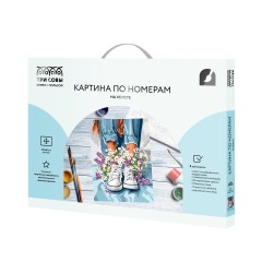 Картина по номерам на холсте ТРИ СОВЫ "Ромашки в кедах", 30*40, с акриловыми красками и кистями Картина по номерам на холсте ТРИ СОВЫ "Ромашки в кедах", 30*40, с акриловыми красками и кистями - фото 2