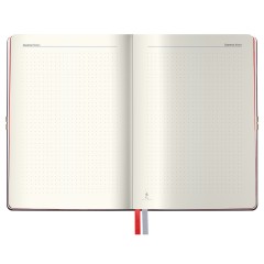 Ежедневник недатированный, А5, 136л., кожзам, Berlingo "Casual", с резинкой, черный, красный срез - фото 5