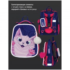 Ранец Berlingo Expert "Scary cat" 37*28*16см, 2 отделения, 2 кармана, анатомическая спинка - фото 8