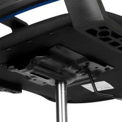 Кресло оператора Helmi HL-M16 "Webstar", спинка ткань-сетка синяя/сиденье ткань черная - фото 8