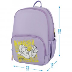 Рюкзак Berlingo Light "Angel lilac" 39,5*28*16см, 2 отделения, 3 кармана, уплотненная спинка - фото 2