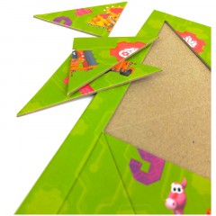 Головоломка с дополненной реальностью ГЕОДОМ "Турбозавры", 30*30,5см, 32 детали - фото 5