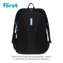 Рюкзак F?rst F-Line "Welcome to the future" 42*27*16см, 1 отделение, 5 карманов, уплотненная спинка Рюкзак F?rst F-Line "Welcome to the future" 42*27*16см, 1 отделение, 5 карманов, уплотненная спинка - фото 3