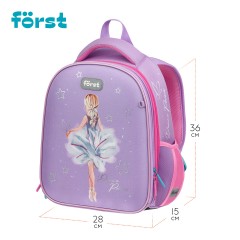 Ранец F?rst F-Top облегченный "Dance Dream" 36*28*15см, 2 отделения, 2 кармана, анатомическая спинка - фото 9