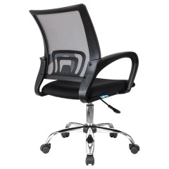 Кресло оператора Helmi HL-M95 R (695) "Airy", СН, спинка сетка серая/сиденье ткань TW черная, пиастра - фото 4