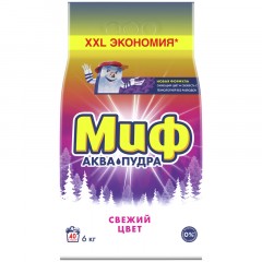 Стиральный порошок-автомат 6 кг, МИФ 3 в 1 "Свежий цвет" Стиральный порошок-автомат 6 кг, МИФ 3 в 1 "Свежий цвет" - фото 2