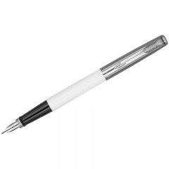 Ручка перьевая Parker "Jotter Originals White Chrome CT" синяя, 0,8мм, подарочная упаковка