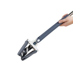 Швабра c отжимом x-type, плоская, OfficeClean Professional, мет. ручка 120 см., две насадки из микрофибры - фото 5