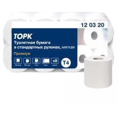 Бумага туалетная Торк/Tellus T4 2сл бел целлюл 23м 184л 8рул/уп 120320