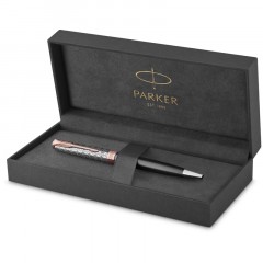 Ручка шариковая Parker "Sonnet Premium Metal&Grey PGT" черная, 1,0мм, поворот., подарочная упаковка - фото 3