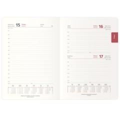 Ежедневник датированный 2027г., А5, 184л., Delucci, Гладкая кожа, золотой срез, чёрный - фото 7