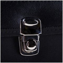 Портфель OfficeSpace "Pelso", ткань, черный, 2 отделения, метал. замок Портфель OfficeSpace "Pelso", ткань, черный, 2 отделения, метал. замок - фото 2