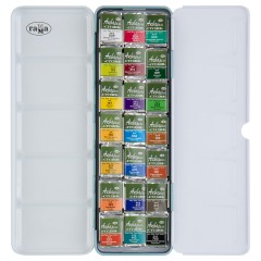 Акварель художественная Гамма "Студия", 21 цв., 2,6 мл , кювета, метал. Коробка - фото 3