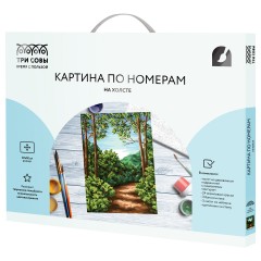 Картина по номерам на холсте ТРИ СОВЫ "Лесная тропа", 40*50, с акриловыми красками и кистями Картина по номерам на холсте ТРИ СОВЫ "Лесная тропа", 40*50, с акриловыми красками и кистями - фото 2