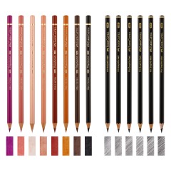 Набор художественных изделий Faber-Castell "Polychromos & Pitt Graphite Matt ", 40 предметов, студийная коробка Набор художественных изделий Faber-Castell "Polychromos & Pitt Graphite Matt ", 40 предметов, студийная коробка - фото 6
