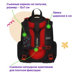 Ранец Berlingo Expert "Game on" 37*28*16см, 2 отделения, 2 кармана, анатомическая спинка - фото 5