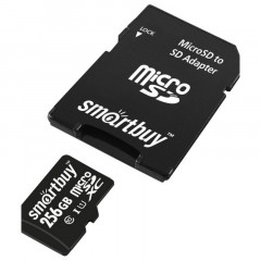 Карта памяти SmartBuy MicroSDXC 256GB UHS-1, Class 10, скорость чтения 90Мб/сек (с адаптером SD) Карта памяти SmartBuy MicroSDXC 256GB UHS-1, Class 10, скорость чтения 90Мб/сек (с адаптером SD) - фото 2