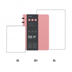 Бизнес-тетрадь А5+, 80л., Berlingo "Instinct", клетка, на кольцах, с возм. зам. блока, 80г/м2, пластик. (полифом) обл., линейка-заклад., ... Бизнес-тетрадь А5+, 80л., Berlingo "Instinct", клетка, на кольцах, с возм. зам. блока, 80г/м2, пластик. (полифом) обл., линейка-заклад., фламинго/чер. - фото 6