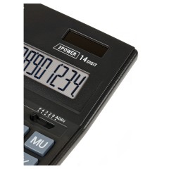 Калькулятор настольный Eleven Business Line CDB1401-BK, 14 разрядов, двойное питание, 155*205*35мм, черный Калькулятор настольный Eleven Business Line CDB1401-BK, 14 разрядов, двойное питание, 155*205*35мм, черный - фото 5