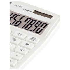 Калькулятор настольный Eleven SDC-810NR-WH, 10 разрядов, двойное питание, 127*105*21мм, белый Калькулятор настольный Eleven SDC-810NR-WH, 10 разрядов, двойное питание, 127*105*21мм, белый - фото 5